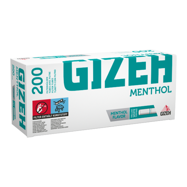 GIZEH Menthol Hülsen 1 x 200 Stück